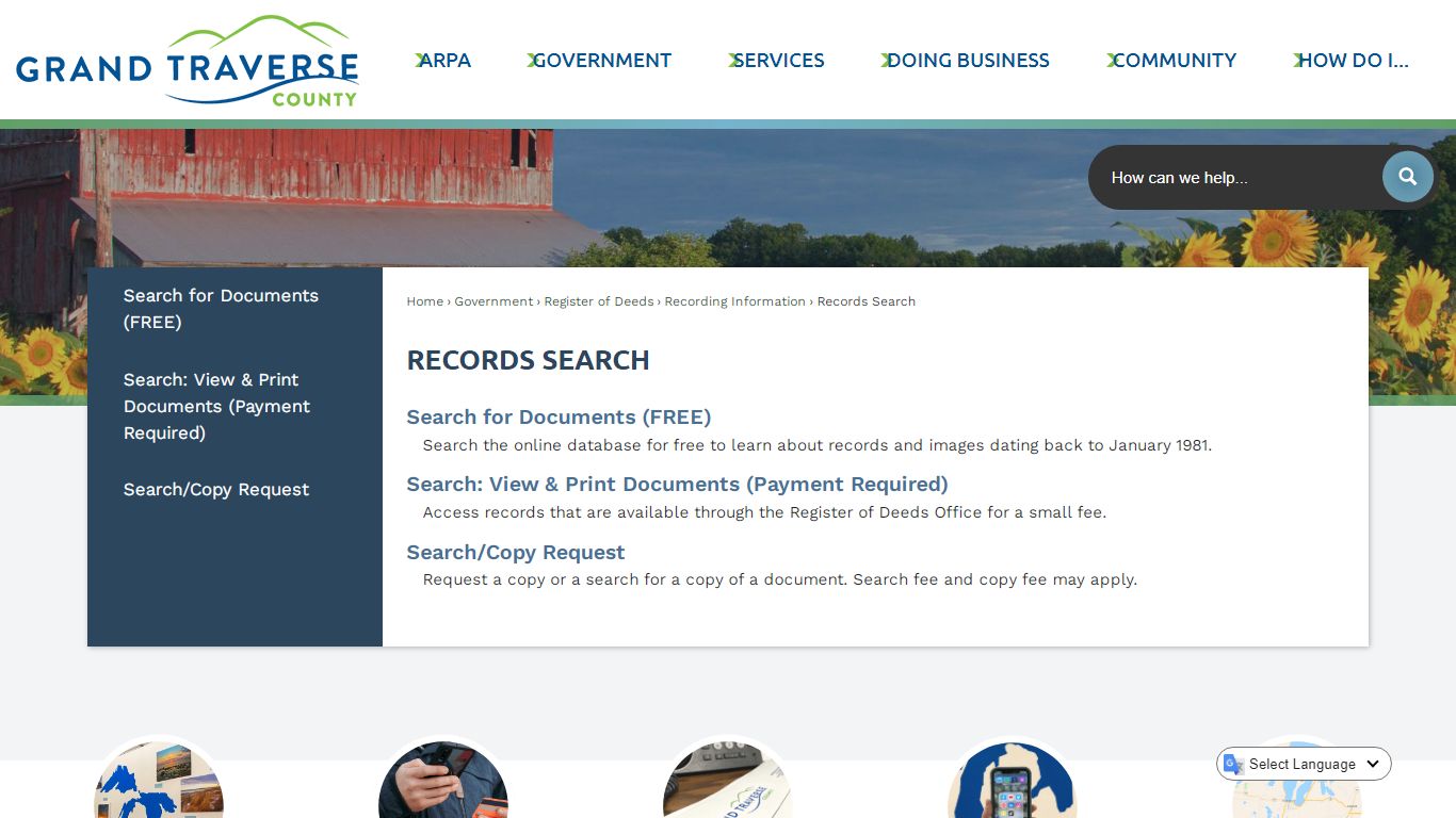 Records Search | Grand Traverse County, MI